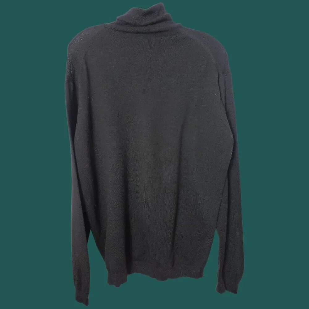 Emporio Armani Mens Turtleneck Long sleeve Light Sweater Black Size 36